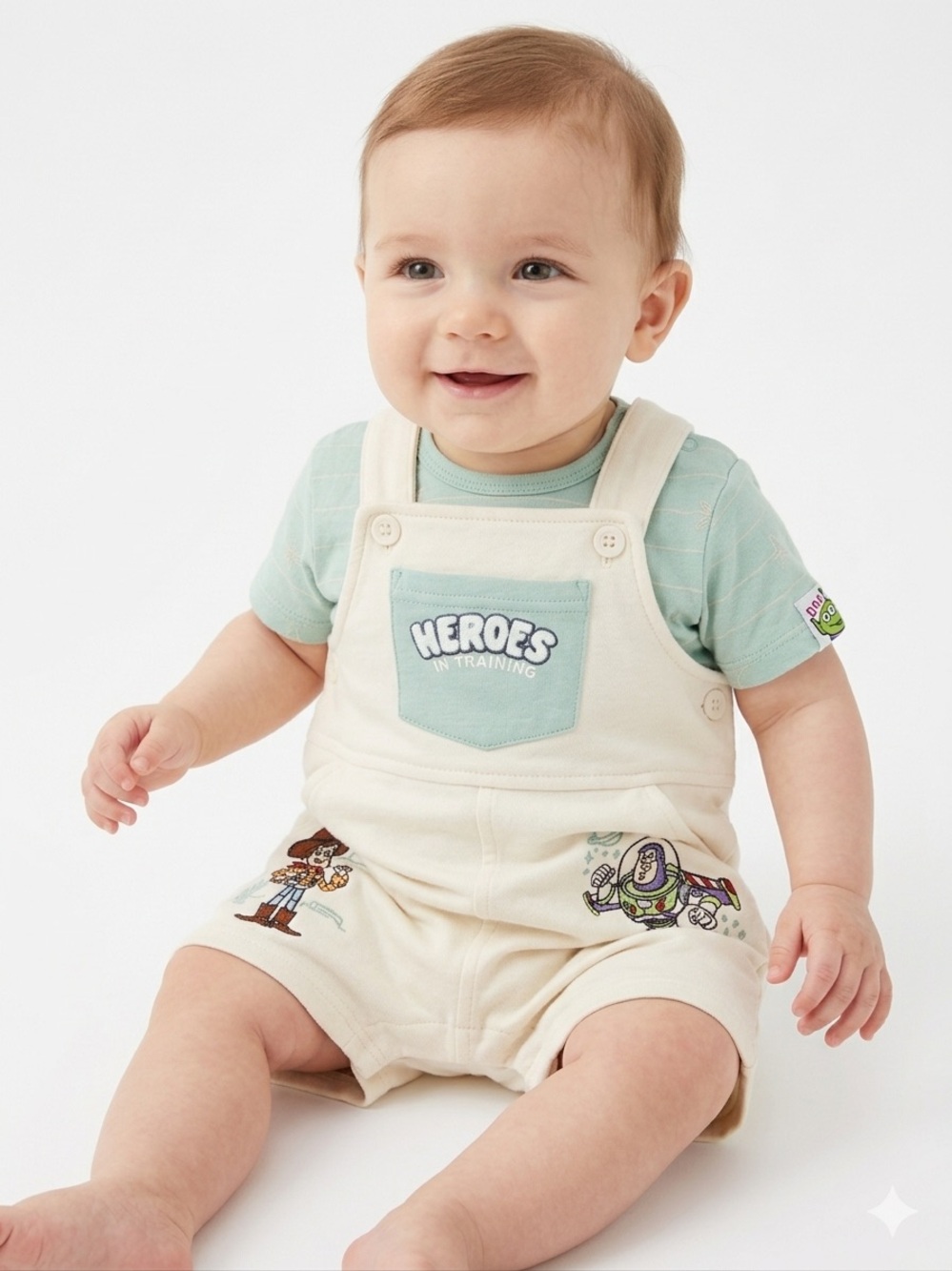 🎉 (18m) Toy Story Woody & Buzz Lightyear Overalls Set